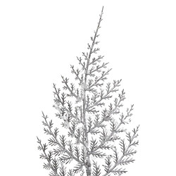 Branche de Fougère Blanche 75cm - Paris Prix