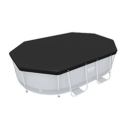 BESTWAY Bâche Hivernage Ovale 305x184 cm - Noir
