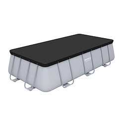 Bestway Bâche Hivernage 396x185cm pour Piscines Bâche rectangulaire - PVC durable - Trous drainage - Fixation par corde