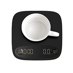 Balance de cuisine rechargeable avec minuterie - Noir