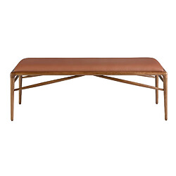 Angel Cerda Tabouret cuir - Marron