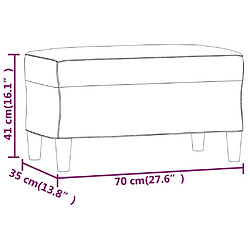 VidaXL Banc rose 70 cm pas cher