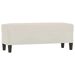 vidaXL Banc Crème 100x35x41 cm