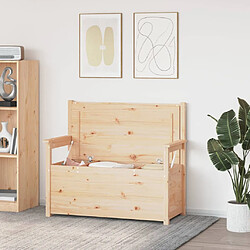 Avis vidaXL Banc avec Rangement en Pin - 112,5 cm