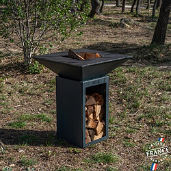 Grill Chic Cévenol 74x74x90 - Gris anthracite