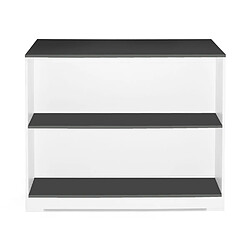 Avis Idmarket Table de Bar ÃŽlot Juno - Blanc et Gris