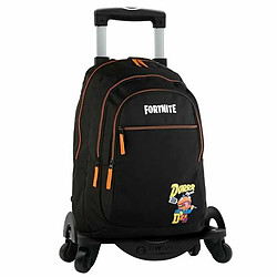 Cartable à roulettes Fortnite Durrr Noir
