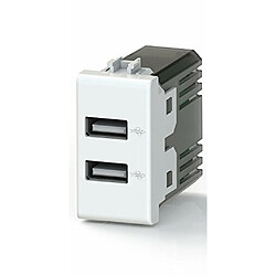 Prise USB murale 2 ports - 2,4 A