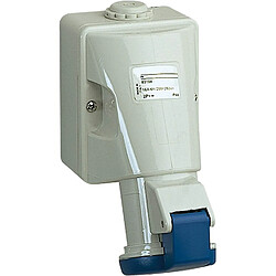 Base murale industrielle IP44 - Bleu