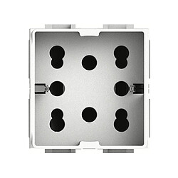 Bloc prise Schuko 4box Side