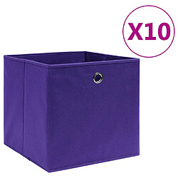 vidaXL Boîtes de rangement 10 pcs - Violet