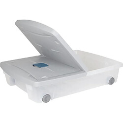 EDA Plastiques Coffre de Rangement avec Roulettes