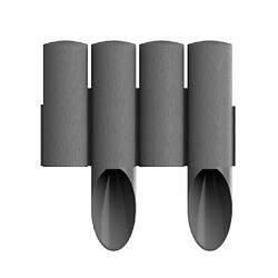 Boni-Shop Palisade de jardin - Gris graphite