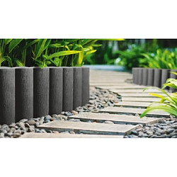 Boni-Shop Palisade de jardin - Gris graphite