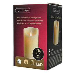 Lumineo Bougie LED Blanc Ø 7,5 x 12,5 CM