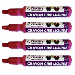 Graine Créative Graines Créatives Crayons cire pour bougies rouges