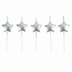 Paris Prix Étoile Bougies 3D Argent