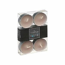 Comptoir Des Bougies Lot de 6 bougies colorées - Diam. 3,8 cm - Lin