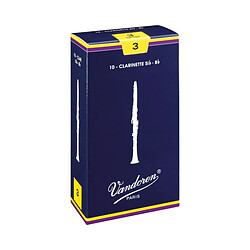 Vandoren Traditionnelle Force 3 CR103 Anches clarinette Sib - Traditionnelle boite bleue - Force 3 - Boite de 10