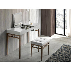 Avis Angel Cerda Coiffeuse en bois gris et noyer avec miroir
