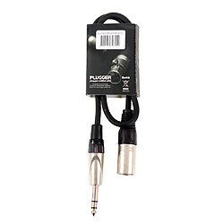 Avis Plugger XLR Mâle 3b - Jack mâle stéréo 0,6m
