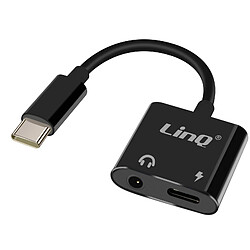 LinQ Adaptateur USB-C vers Audio Jack et Recharge
