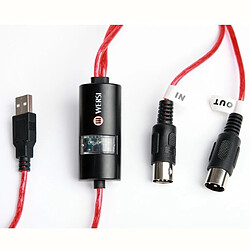 Wewoo Guitare WERSI UM-18 - Câble MIDI USB
