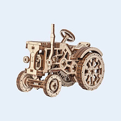 Tracteur maquette en bois