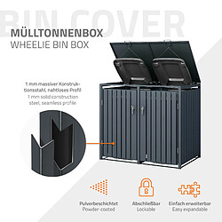 Avis ML-Design ML Design Abri pour poubelles 132 cm