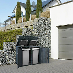 ML-Design ML Design Abri pour poubelles 132 cm pas cher
