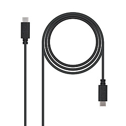 Nanocable USB-C 2.0 - Noir Câble USB-C 2.0 - 1 m - Charge rapide 3A