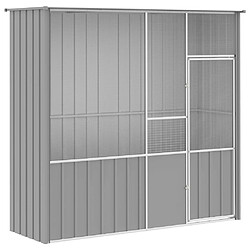 vidaXL Cage Gris 215x78x200 cm