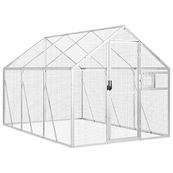 vidaXL Volière - Argenté 1.79x3x1.85 m Aluminium