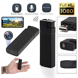 Totalcadeau Briquet Caméra Espion WiFi Full HD