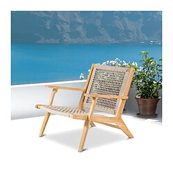 Cstore Fauteuil de jardin résine tressée - Vert olive