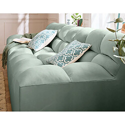 Lisa design Napoli canapé droit 4 places - Bleu