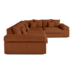 Acheter Lisa Design Aspen - canapé d'angle réversible 5 places - assise profonde - en velours côtelé