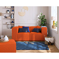 Lisa Design Arty - Canapé modulable 2 places - Orange