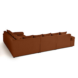 Lisa Design Aspen - canapé d'angle réversible 5 places - assise profonde - en velours côtelé pas cher