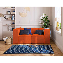 Lisa Design Arty - Canapé modulable 2 places - Orange