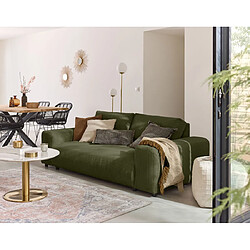 Lisa design Canapé droit 3 places - Vert