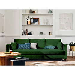 Acheter Lisa Design Anna - canapé droit 3 places convertible avec poche en velours