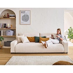 Lisa design Canapé convertible Pivoine - Beige
