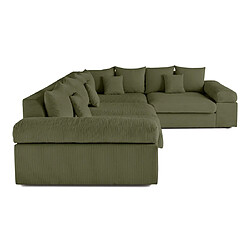 Acheter Lisa Design Aspen - canapé d'angle réversible 5 places - assise profonde - en velours côtelé