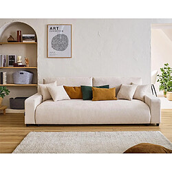 Lisa design Canapé convertible Pivoine - Beige