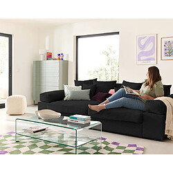Acheter Lisa design Canapé droit Aspen - Noir