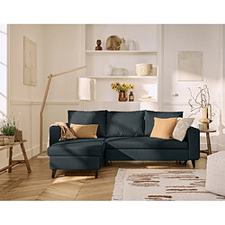 BESTMOBILIER Nordic Canapé d'angle réversible - Gris anthracite