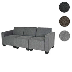 MENDLER Lyon - Canapé modulaire 3 places - Gris