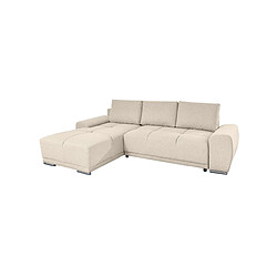 Loungitude Cassandra - Canapé d'Angle Convertiblet - Beige