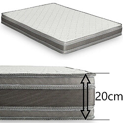 Inside 75 Canapé convertible NICE matelas mémory 20cm express lattes 140cm microfibre graphite